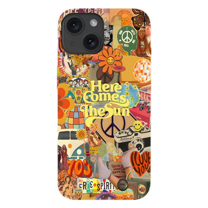 Here Comes the Sun – 70s Hippie Vibe Phone Case