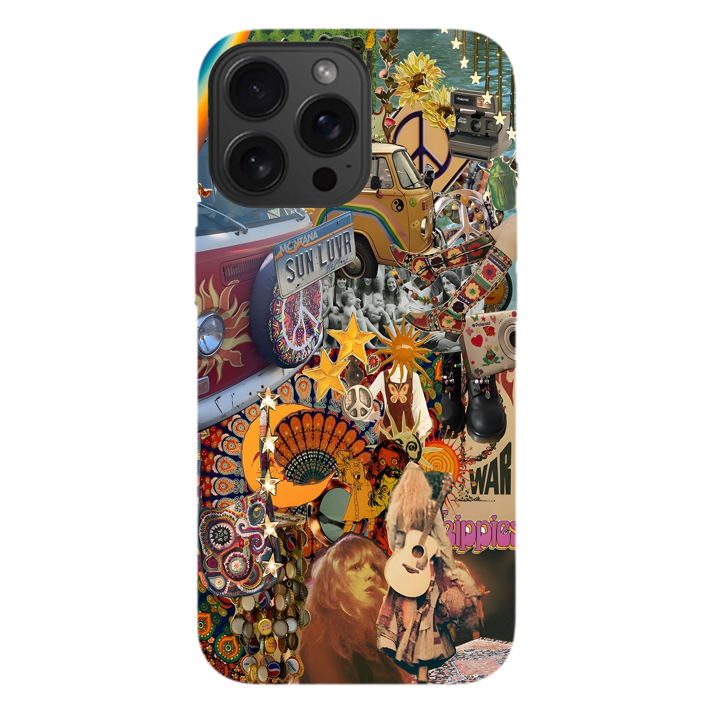Psychedelic Hippie Collage Phone Case