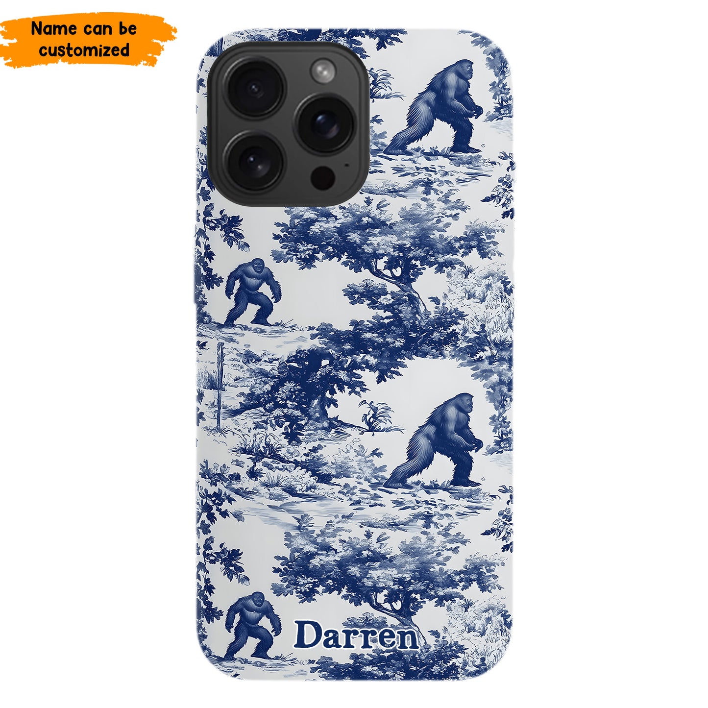 Toile Of The Wild - Personalized Bigfoot Phone Case