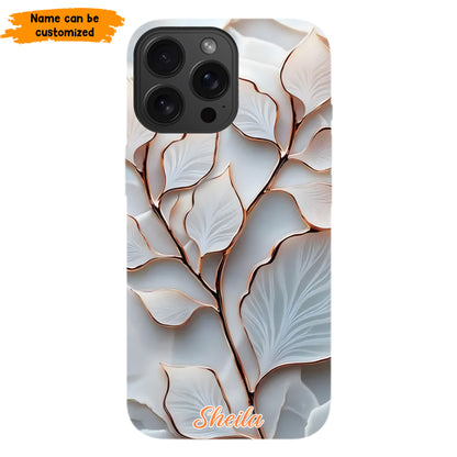 Personalized Elegant Leaf Phone Case