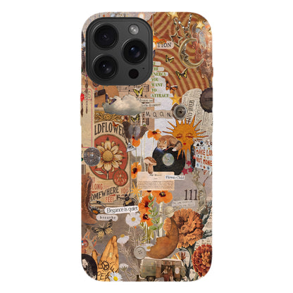 Boho Collage Phone Case – Flower Child Energy