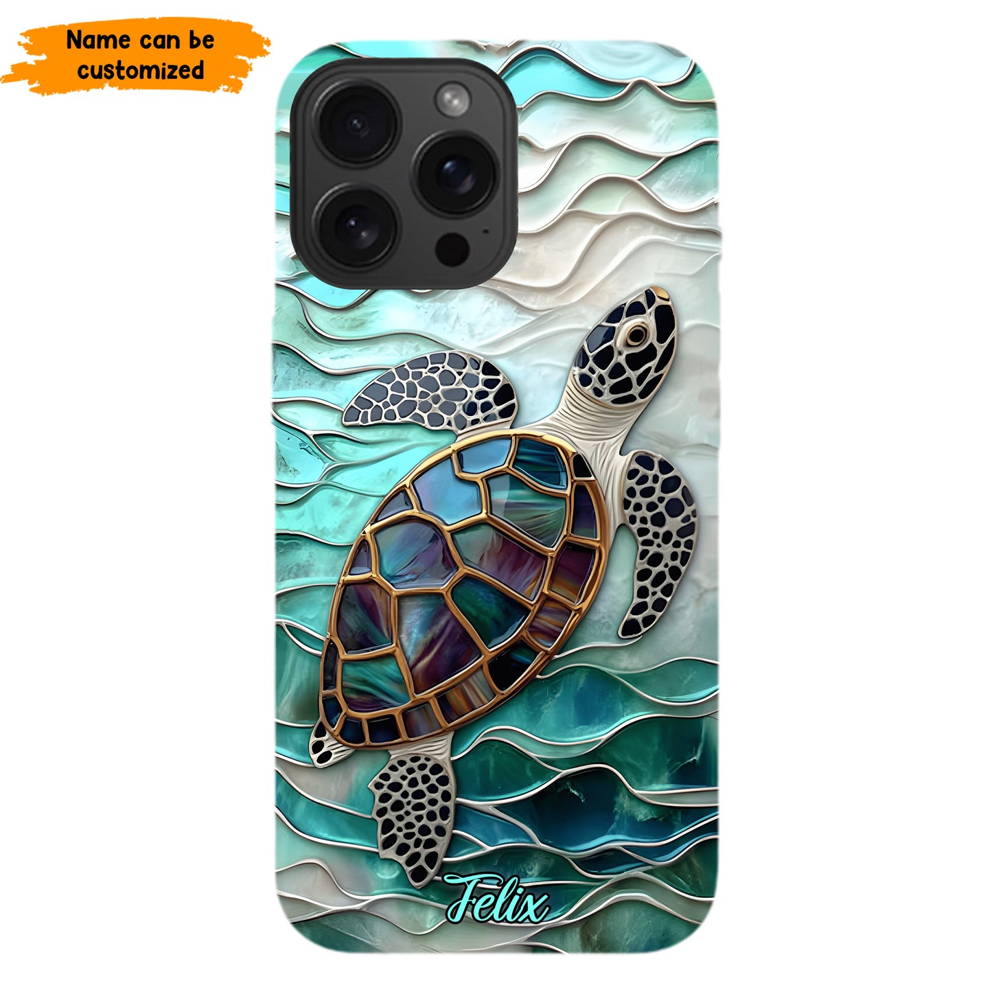Personalized Sea Turtle Ocean Phone Case