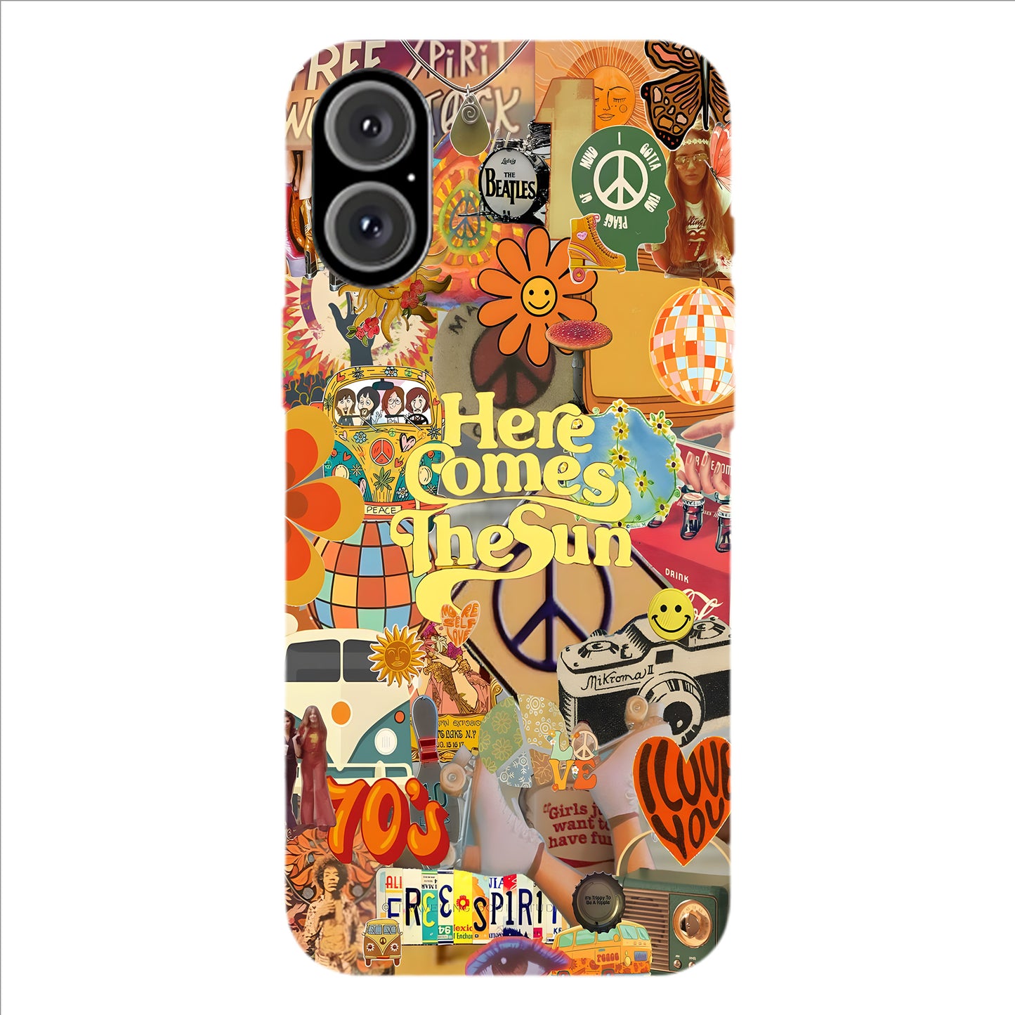 Here Comes the Sun – 70s Hippie Vibe Phone Case