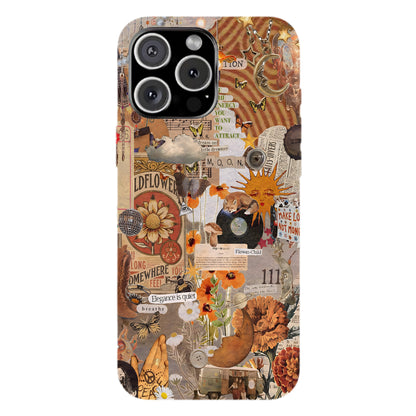 Boho Collage Phone Case – Flower Child Energy