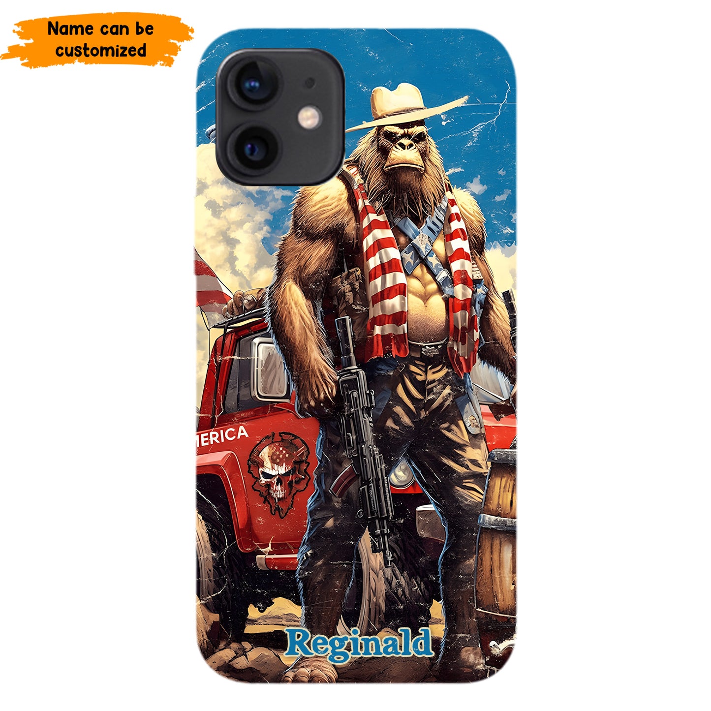 Bigfoot ‘Merica – Personalized Patriotic Phone Case