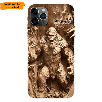 Bigfoot Legend in the Trees – Personalized Bigfoot Phone Case