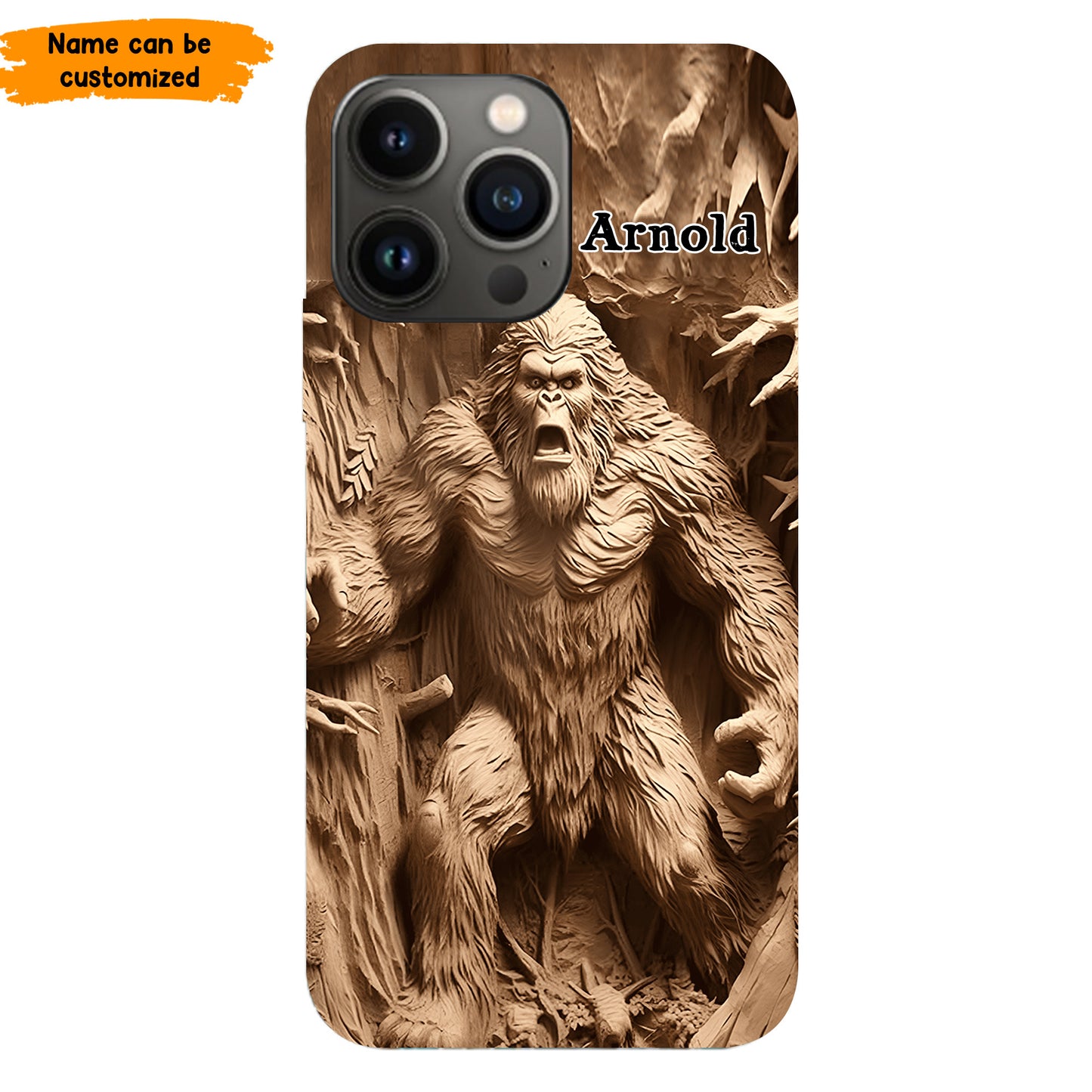 Bigfoot Legend in the Trees – Personalized Bigfoot Phone Case