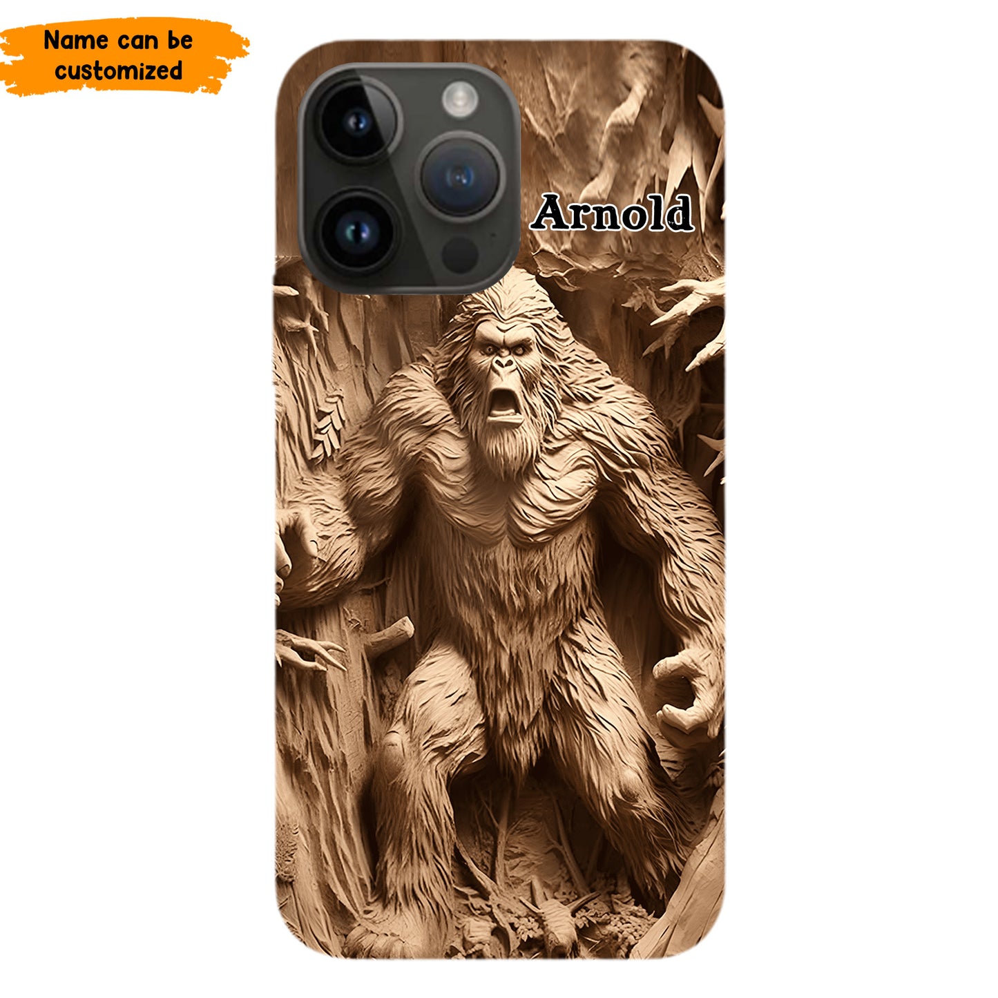Bigfoot Legend in the Trees – Personalized Bigfoot Phone Case