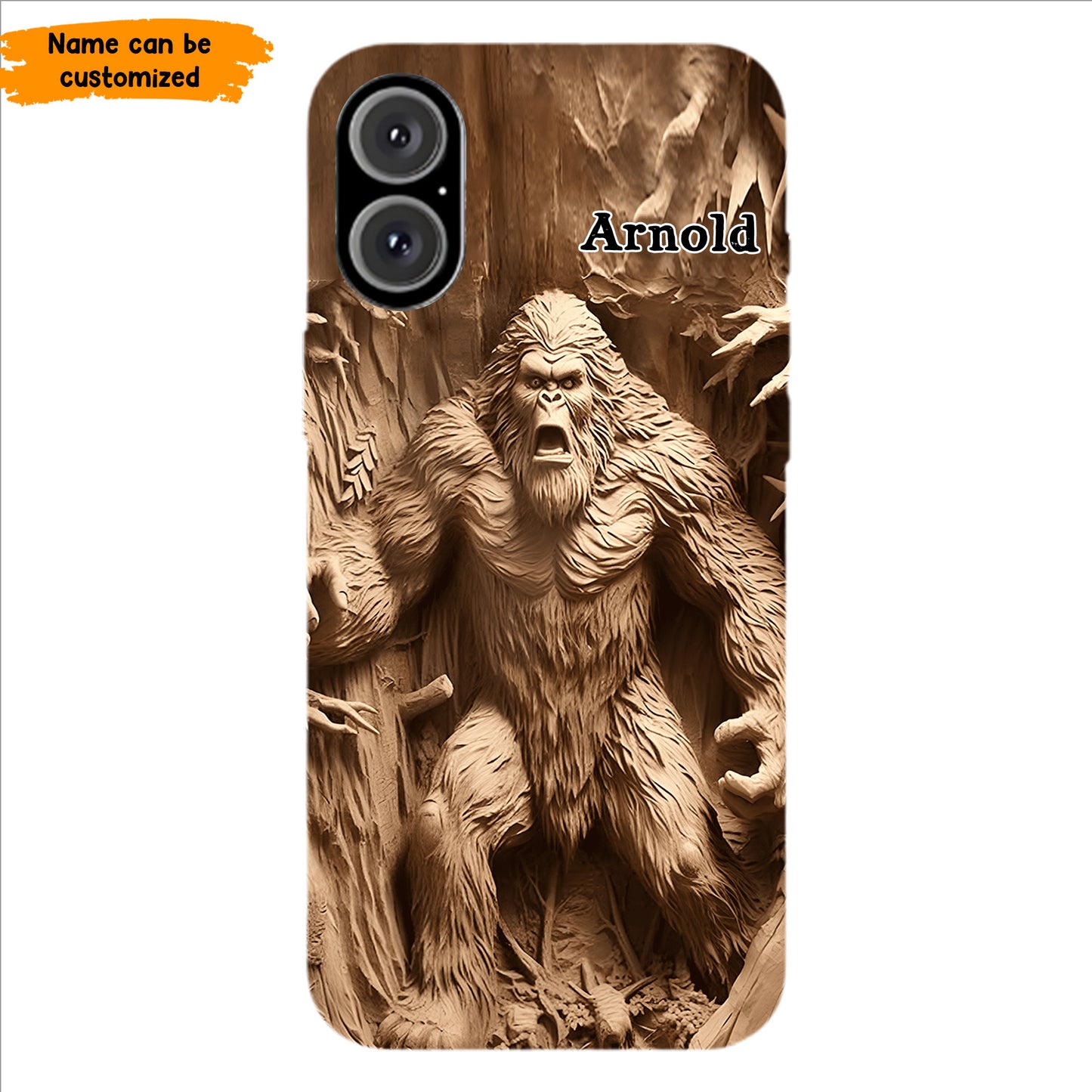 Bigfoot Legend in the Trees – Personalized Bigfoot Phone Case