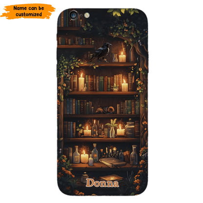 Personalized Bookshelf Phone Case