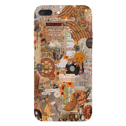 Boho Collage Phone Case – Flower Child Energy