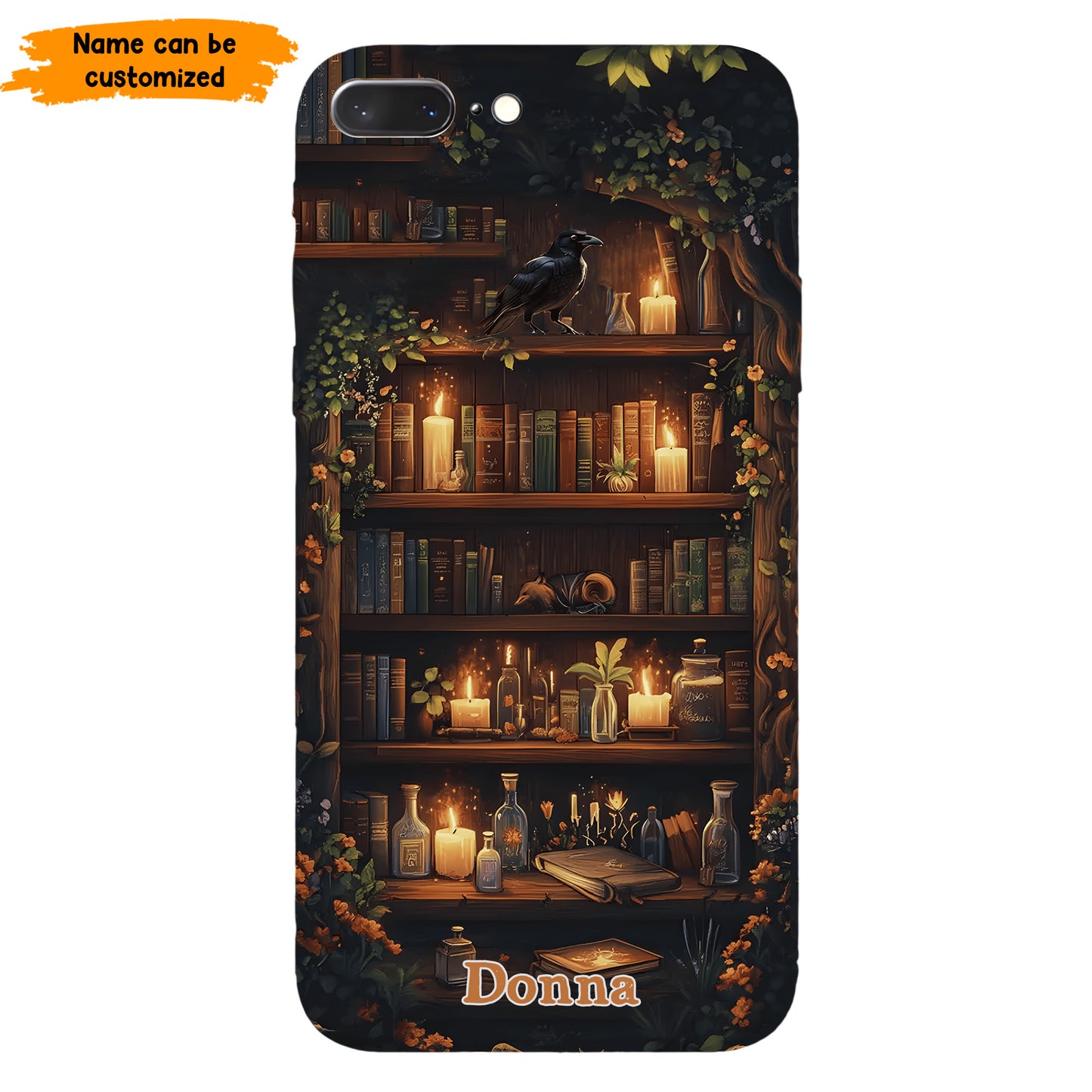 Personalized Bookshelf Phone Case