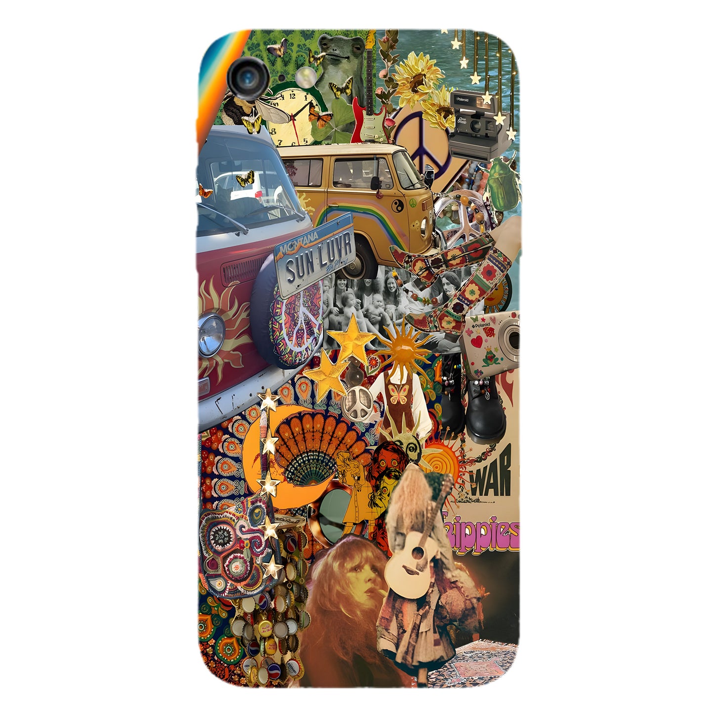 Psychedelic Hippie Collage Phone Case