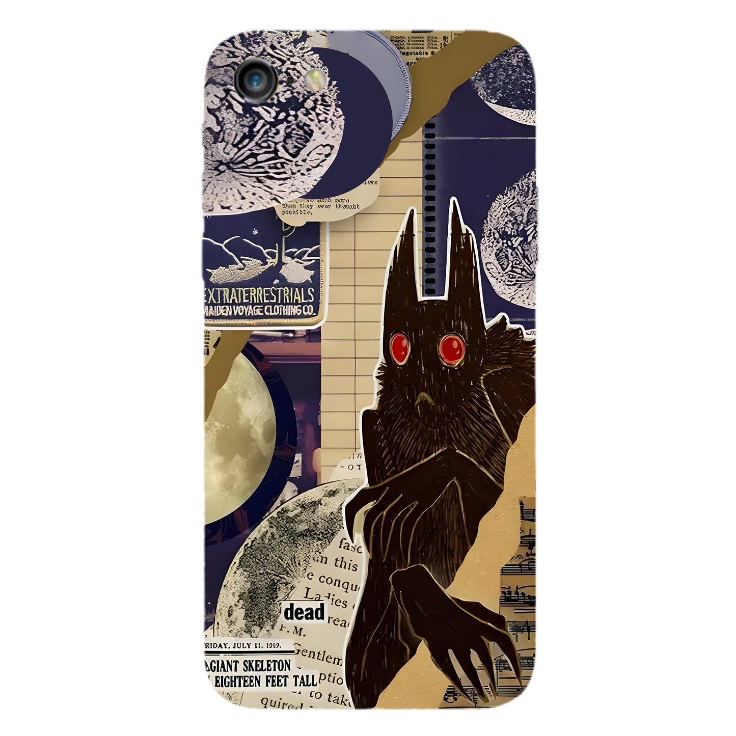 Cryptid Files Phone Case – Mothman Evidence Collage