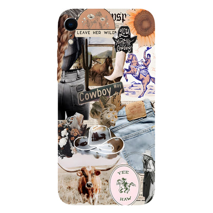 Cowboy Way Collage – Western Rodeo Vibes Phone Case
