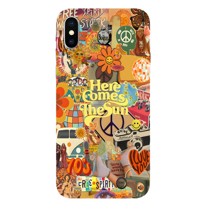 Here Comes the Sun – 70s Hippie Vibe Phone Case