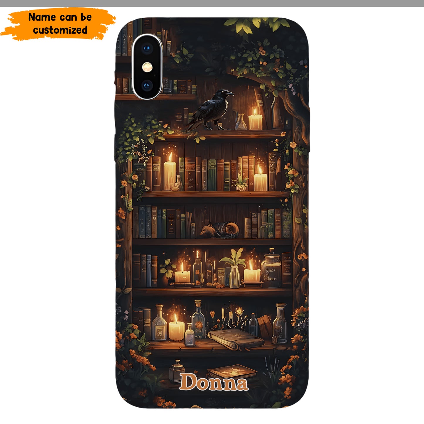 Personalized Bookshelf Phone Case