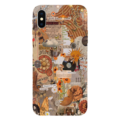 Boho Collage Phone Case – Flower Child Energy