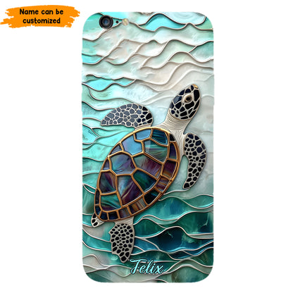 Personalized Sea Turtle Ocean Phone Case