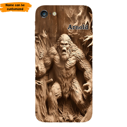 Bigfoot Legend in the Trees – Personalized Bigfoot Phone Case