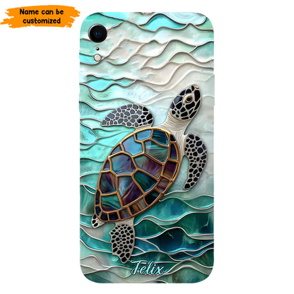 Personalized Sea Turtle Ocean Phone Case