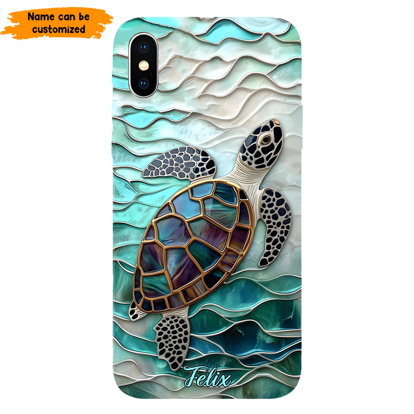 Personalized Sea Turtle Ocean Phone Case