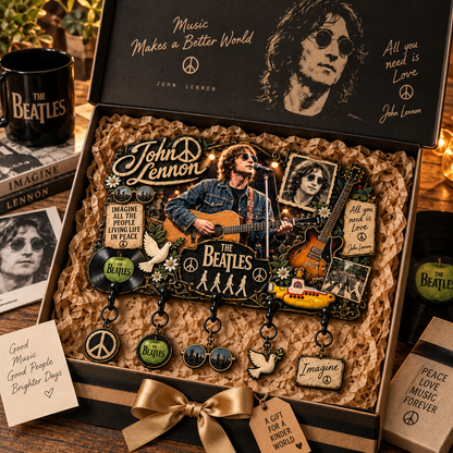 John Lennon Music Legend Vintage Wall Key Holder – Music Legend Wall Key Rack