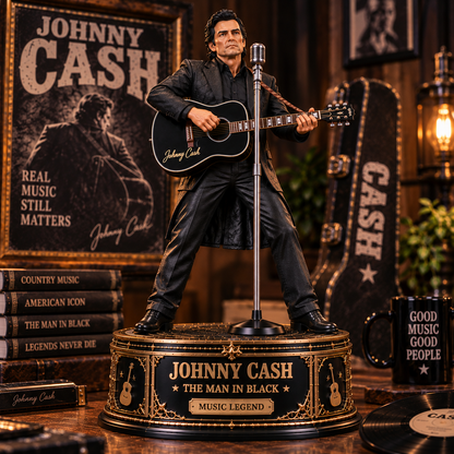 Johnny Cash The Man in Black – Collectible Acrylic Plaque