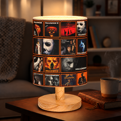 Halloween Horror Icons Table Lamp – Spooky Nightmares Decorative Light