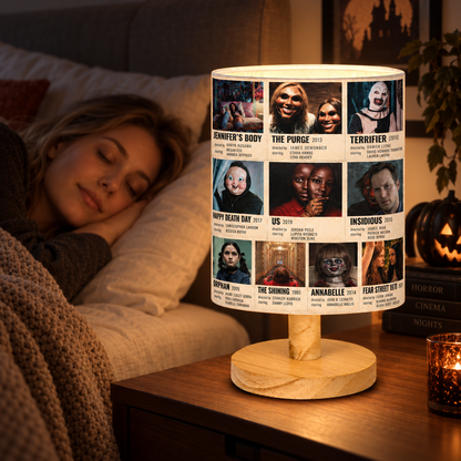 Horror Movie Collection Table Lamp – Spooky Nightmares Decorative Light