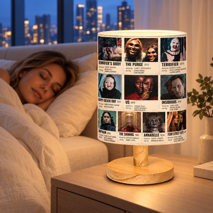 Horror Movie Collection Table Lamp – Spooky Nightmares Decorative Light