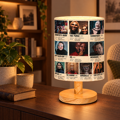 Horror Movie Collection Table Lamp – Spooky Nightmares Decorative Light