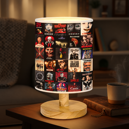 Ultimate Horror Movie Collection Table Lamp – Spooky Nightmares Decorative Light