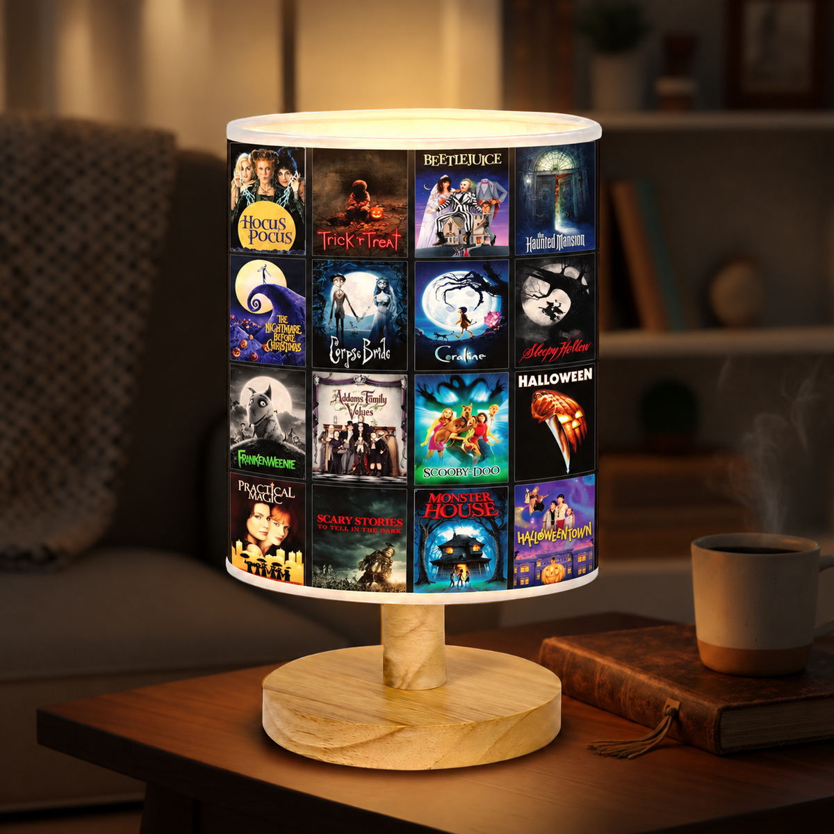 Halloween Movie Favorites Table Lamp – Spooky Nightmares Decorative Light