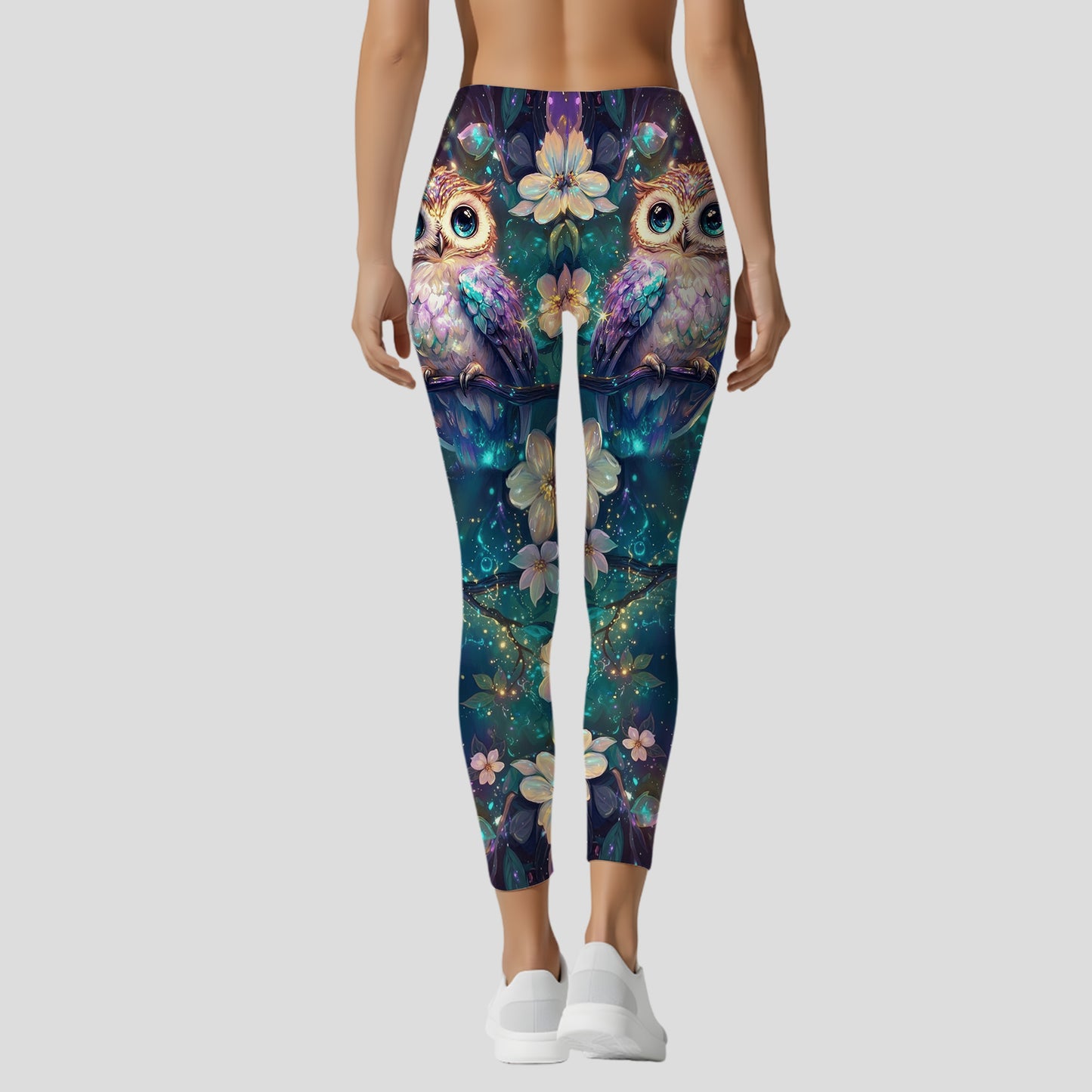 Personalized Beautiful Owl Hoodie and Leggings