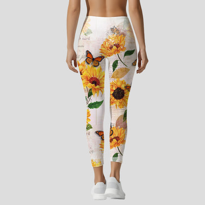 Personalized Sunflower Hoodie Leggings Set