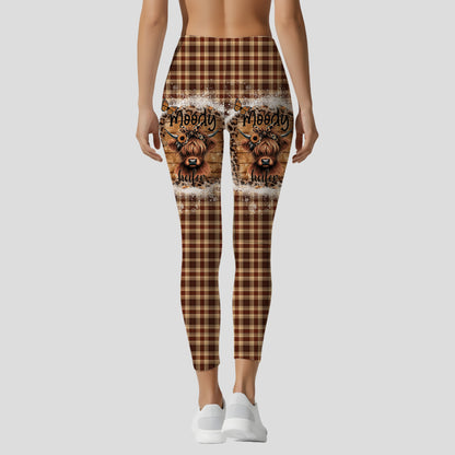 Love Highland Cow - Personalized Hoodie and Leggings