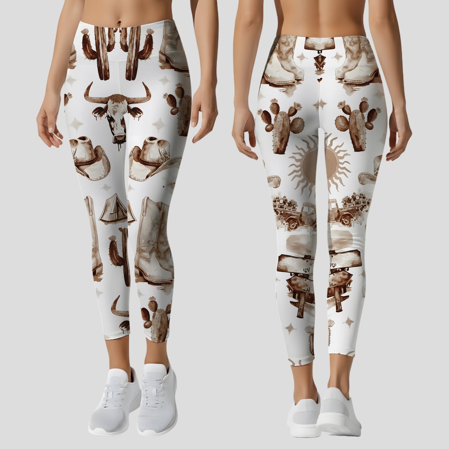 Western Cowgirl Hoodie & Leggings Set