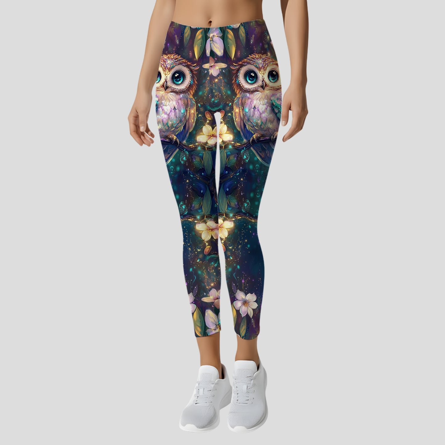 Personalized Beautiful Owl Hoodie and Leggings