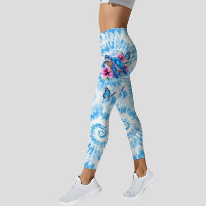 Turtle & Floral - Personalized Hoodie and Leggings