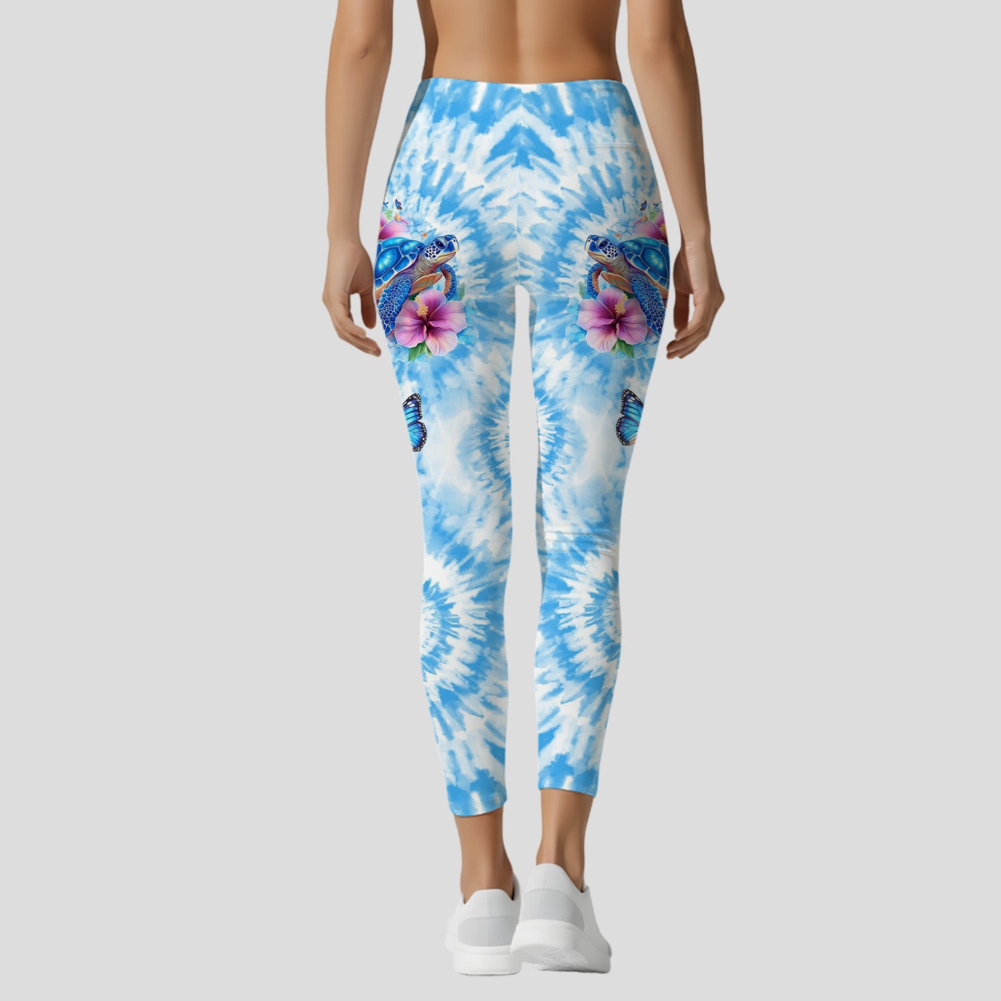 Turtle & Floral - Personalized Hoodie and Leggings
