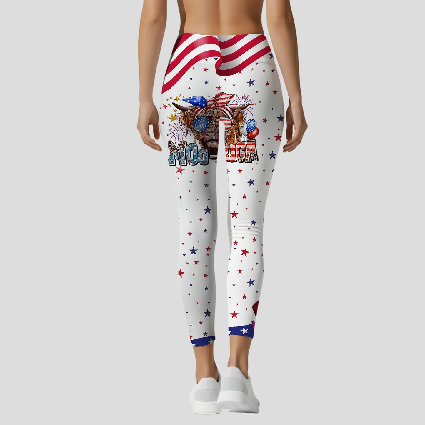 Moo-rica Freedom 250 – Personalized Patriotic Cow Hoodie & Leggings