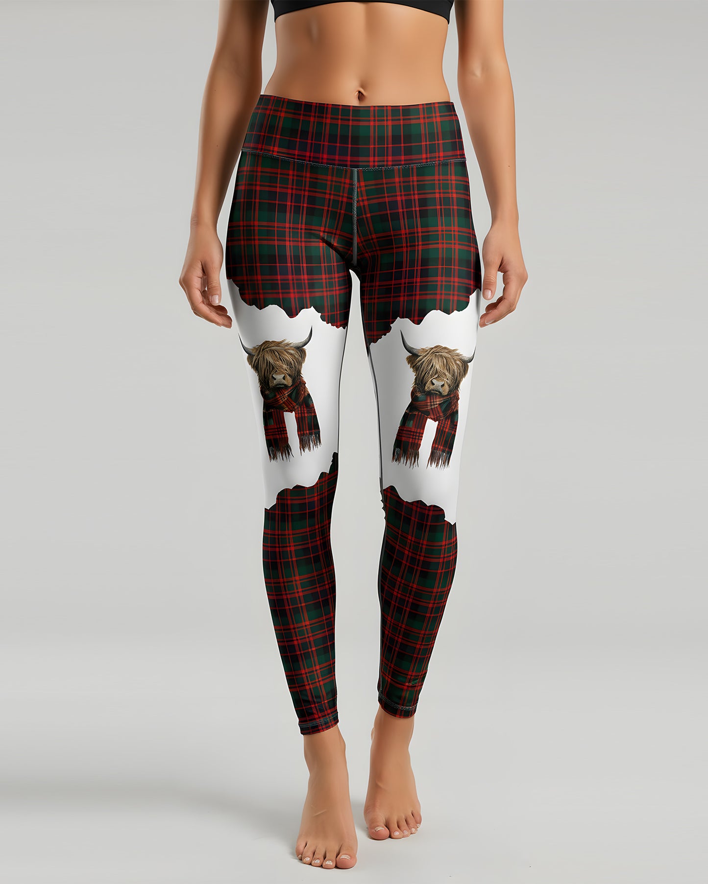 Cow Christmas - Personalized Hoodie And Leggings