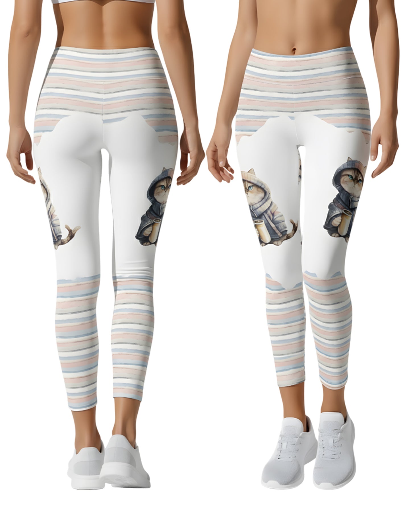 Cute Cat - Personalized Hoodie And Leggings