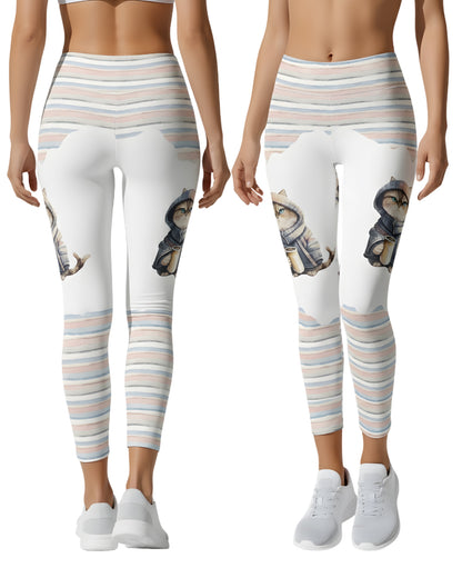 Cute Cat - Personalized Hoodie And Leggings