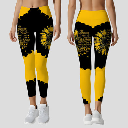 Beautiful Sunflower - Personalized Hoodie and Leggings