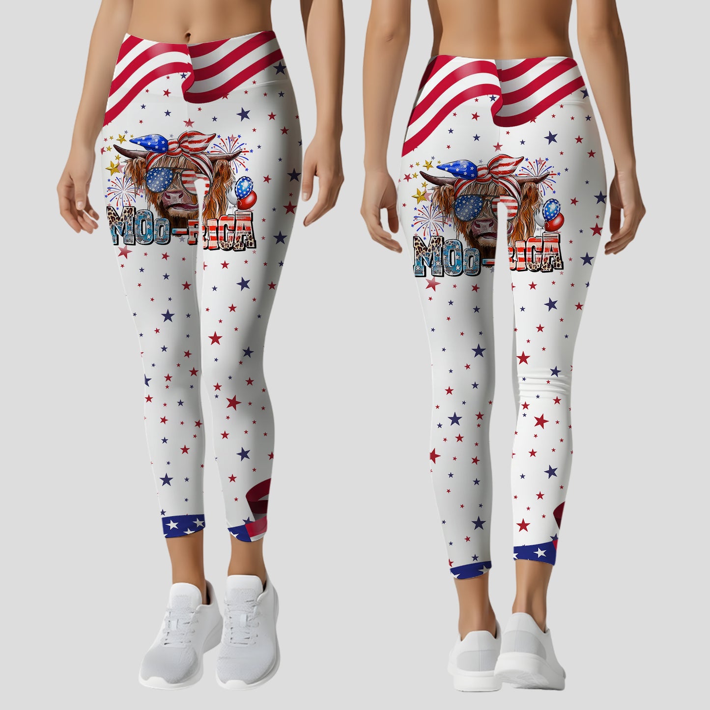 Moo-rica Freedom 250 – Personalized Patriotic Cow Hoodie & Leggings