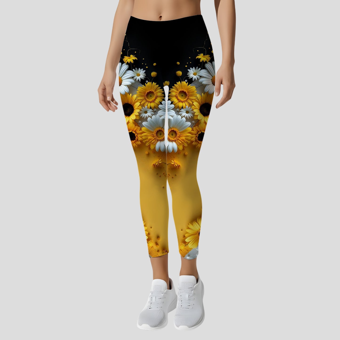 Personalized Sunflower and Daisy Hoodie Leggings Set