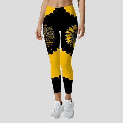 Beautiful Sunflower - Personalized Hoodie and Leggings