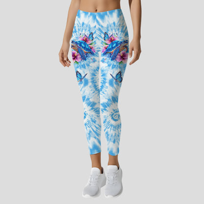 Turtle & Floral - Personalized Hoodie and Leggings